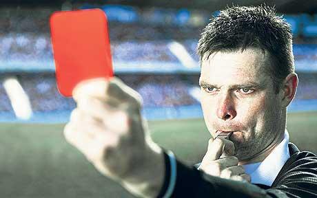 red card!